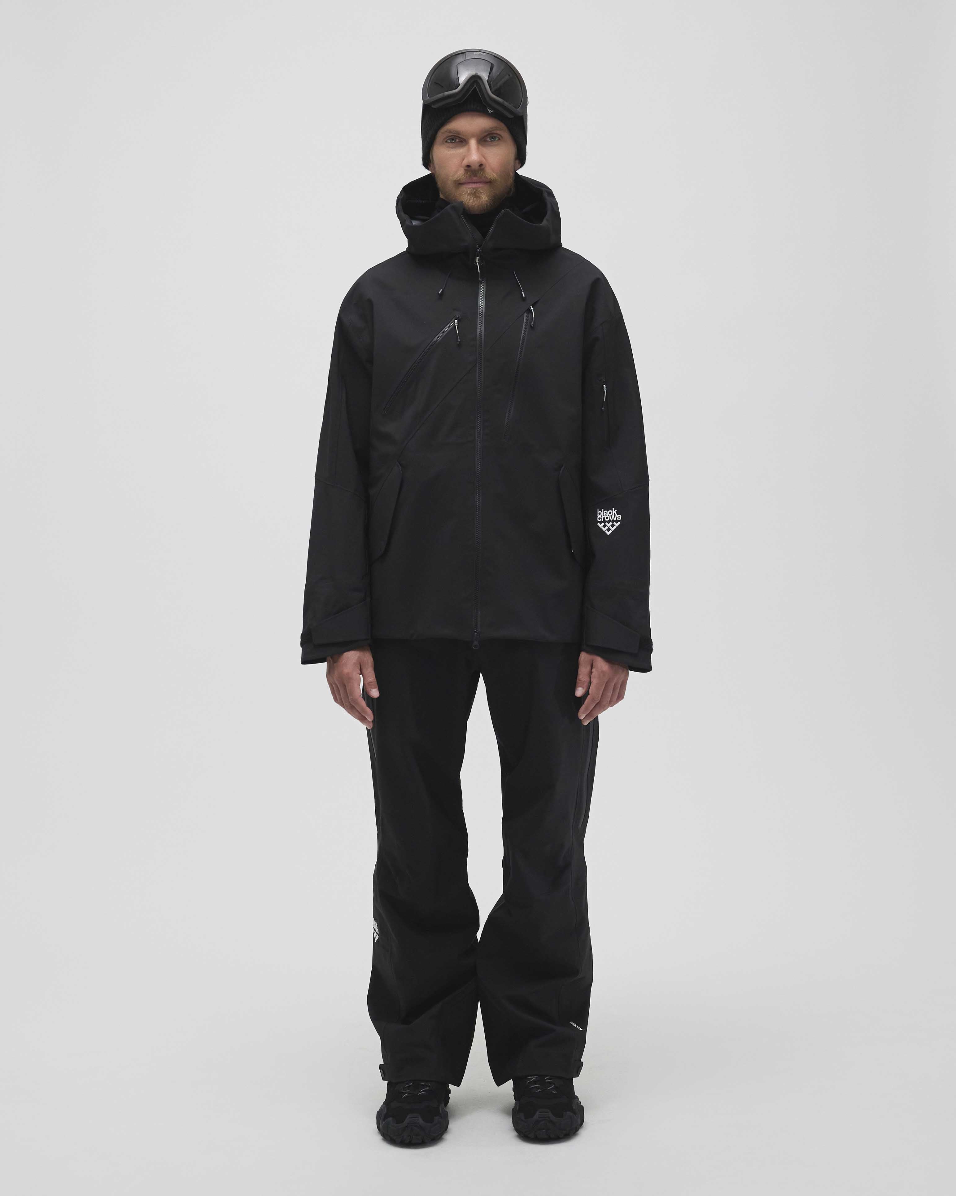 CROWS ブラックライダースジャケット 38 Men's Stratus 3L Fishtail Ski Jacket – blackcrows