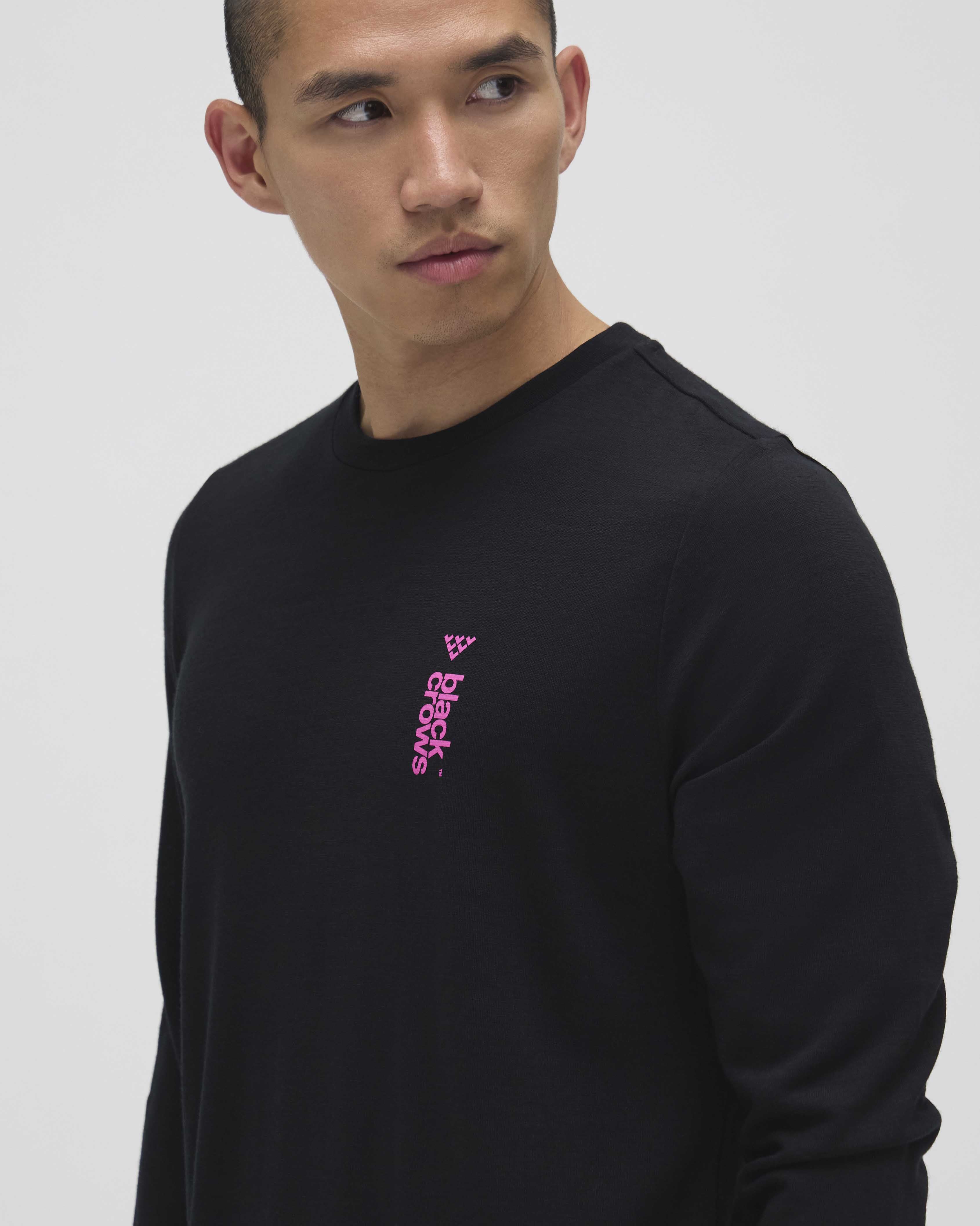 Men's Merino Wool Long Sleeve Tee – blackcrows