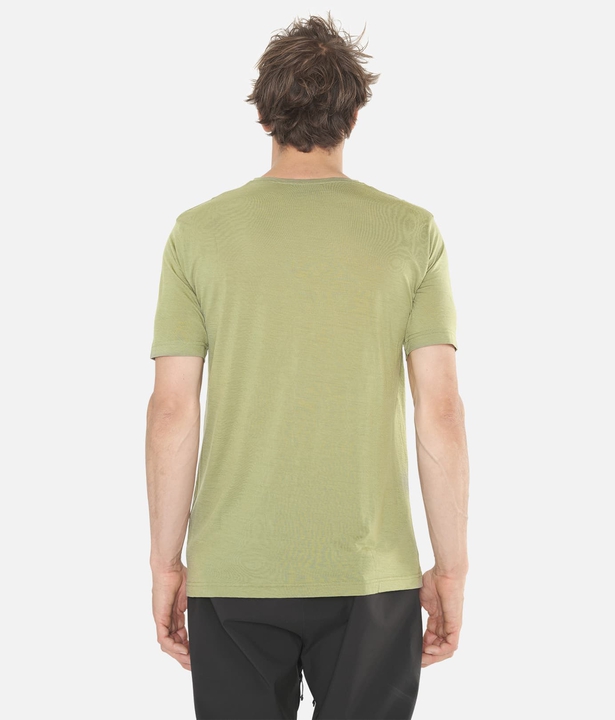 T-Shirt Herren Merino-Kurzarmshirt Chevron 