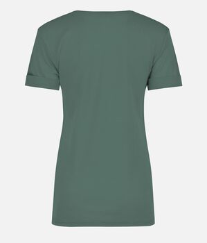 Chevron Merino t-shirt a maniche corte