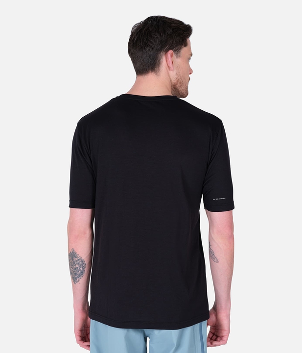 T-Shirt Herren Merino-Kurzarmshirt Blend 
